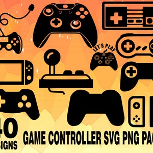 Game Controllers Gaming gaming console SVG PNG Design bundle stickers design pack cricuit designs, gamer gaming controller, console pc remot