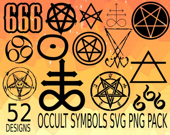 Occult Satanism SVG PNG Design Bundle Satan Symbol, 666 Svg Png, Devil Svg  Png, Occult Mysterious Symbols, Crosses Svg Png, Hail Devil Svg - Etsy