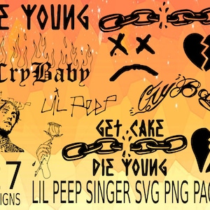 Lil Peep SVG, Lil Peep SVG, Lil Peep Cricut, Lil Peep Silhouette, Goth SVG, Beamer Boy Design, Lil Peep Sänger Rap Monster