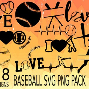 Baseball SVG PNG Design Bundle Cricut Design Pack Baseball svg Vektor, Baseball Cricut, Baseballfan svg png, Baseballliebhaber vektor svg