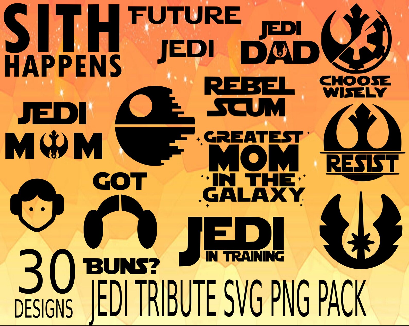 Download Jedi Warrior Force is Strong SVG PNG Design bundle stickers | Etsy