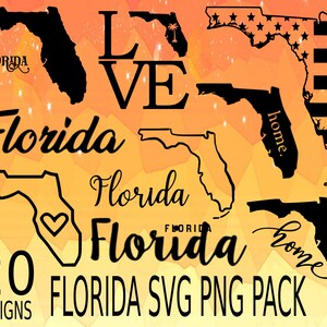 Florida Pack SVG, vector clipart svg png, love florida, florida fan, home of florida svg png, usa states fan, usa best state florida svg