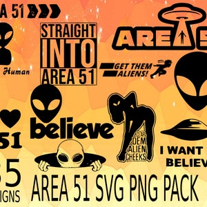 Area 51 SVG PNG Design bundle cricuit design pack area 51, aliens svg png, alien friend, alien ufo, alien raid, 51 raid, storm area 51