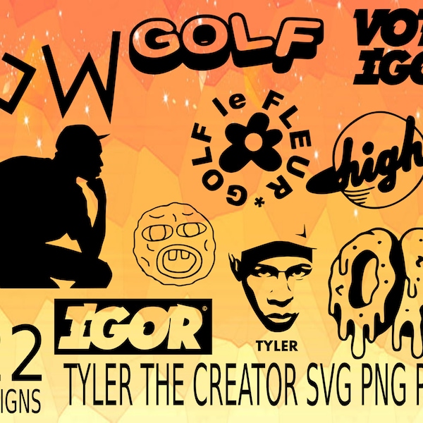 Tyler The Creator Bundle, Igor SVG, Tyler The Creator Vector, Igor Vector, Golf Le Fleur, Tyler The Creator Cricut Vinyl Cutting Files svg