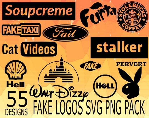 Fake Logos SVG PNG Design Bundle Cricuit Design Pack Funny - Etsy Fake Logos SVG PNG Design Bundle Cricuit Design Pack Funny - Etsy
