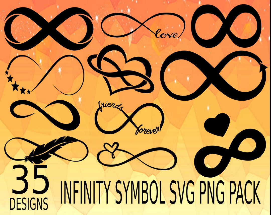 Infinity Symbol SVG PNG Design Bundle Stickers Design Pack Cricuit Designs, Infinity Love