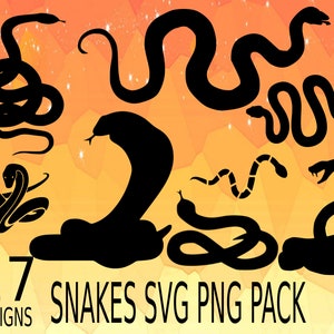 Slangen Pack SVG, PNG Vector pack slang svg clipart, reptiel svg png clipart, slang reptiel svg png slangen pack, cobra, mamba, python, pa