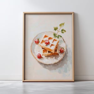 Viennese Waffles Print: Scandinavian Kitchen Art (Digital Download)