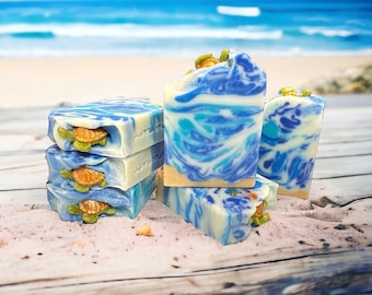 Sea Turtle Tide Handcrafted Soap Bar • Sea Turtle Enthusiast • Party Favors