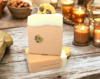 Milk and Cookies Soap Bar | Handcrafted Sugar & Spice Soap | Holiday Gift