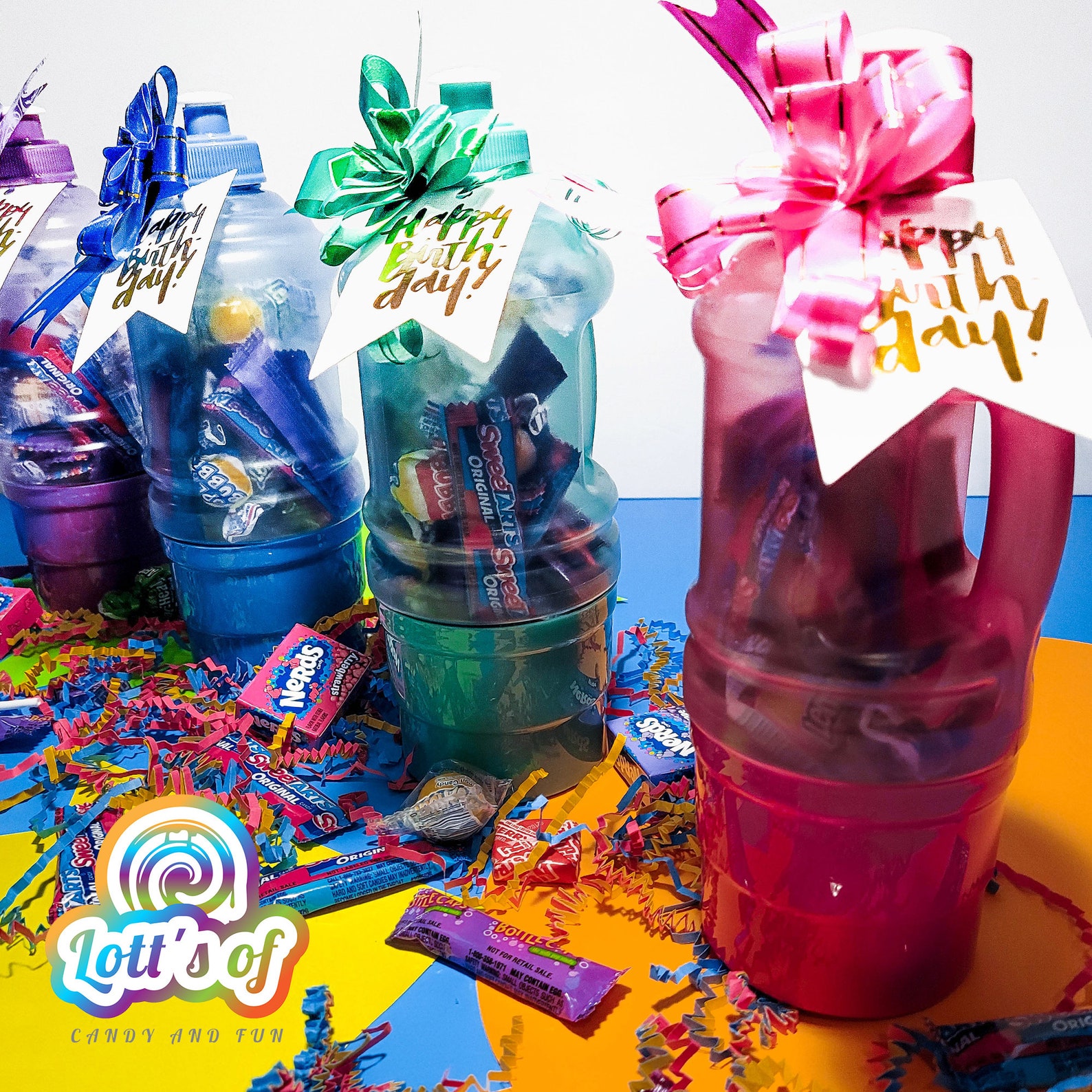 2 n 1 Water Bottle Candy Filled Birthday Gift Etsy