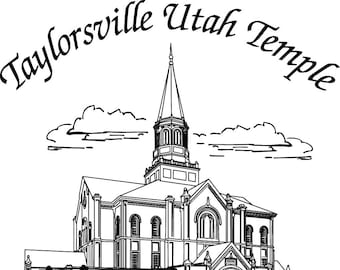 Taylorsville Utah LDS Temple Hankie