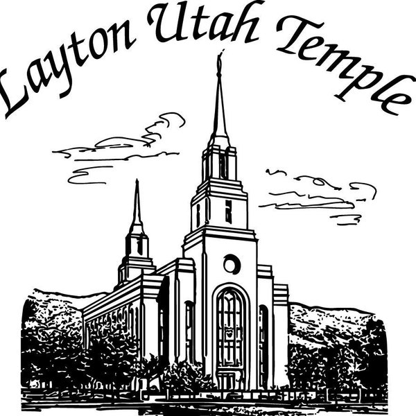 Layton Utah LDS Temple Hankie