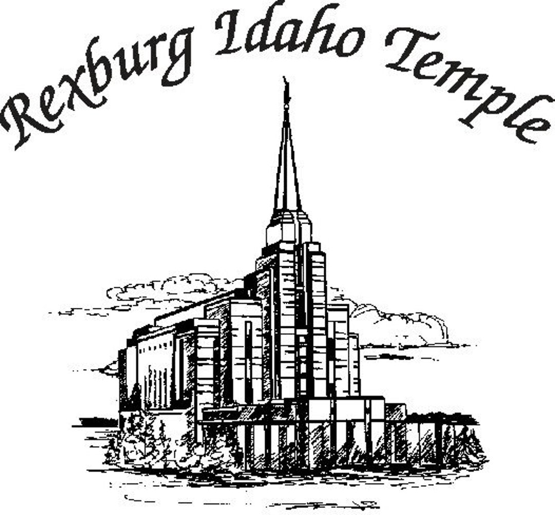 Rexburg Idaho LDS Temple Hankie Etsy