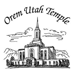 Orem Utah LDS Temple Hankie