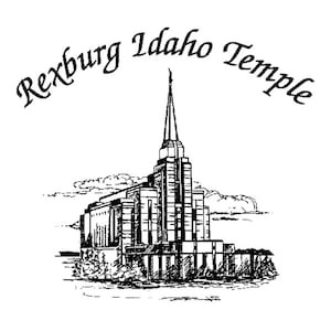 Rexburg Idaho LDS Temple Hankie