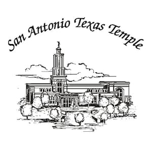 San Antonio Texas LDS Temple Hankie