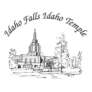 Idaho Falls Idaho LDS Temple Hankie