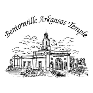 Bentonville Arkansas LDS Temple Hankie