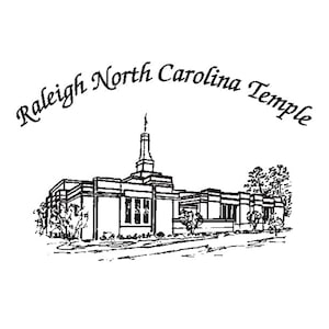 Raleigh North Carolina LDS Temple Hankie