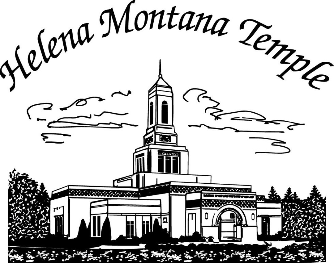 Helena Montana Temple Hankie Etsy