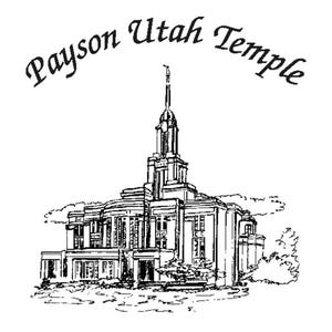 Payson Utah LDS Temple Hankie