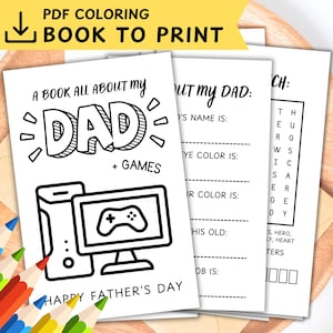 Alles über meinen Vater druckbaren Vatertag, Alles über Dad Malkarte, Alles über Dad Füllen Sie die Lücke aus, Alles über meinen Dad-Vorlage, zum Ausdrucken
