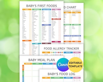 Baby First Food Tracker Bundle - 100 foods before 1