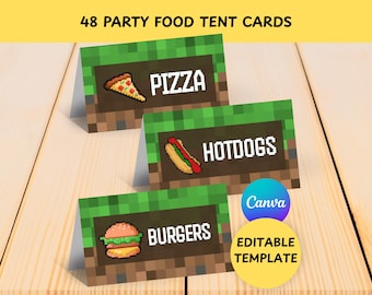 MineCrafter Food Labels Party Bundle
