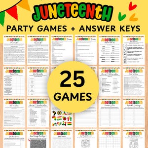 Juneteenth Games, Juneteenth Trivia, Juneteenth Activities, Black History Game, Juneteenth Party, Juneteenth Printable Quiz, Juneteenth Kids