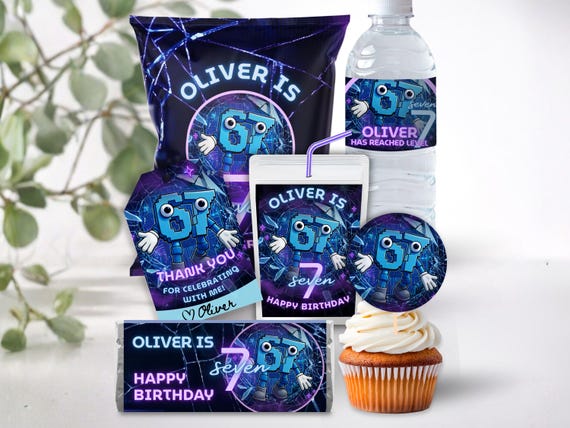 67 Birthday Party Printable Bundle, I was 6 now Im 7 (Digital Download)