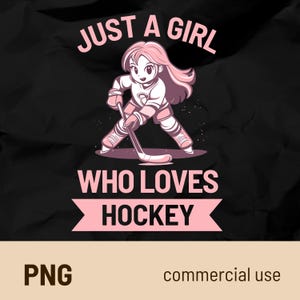 Apenas uma garota, que ama hóquei PNG, hóquei feminino, arquivos PNG de jogadoras de hóquei no gelo, empoderamento de mulheres nos esportes, direitos feministas das mulheres