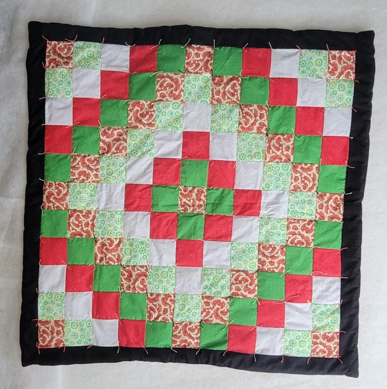 Christmas watermelons baby quilt (BQ25)
