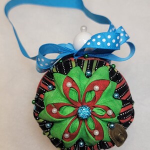 Holiday Lights and Holiday Stripes Ornament (CMAS136)