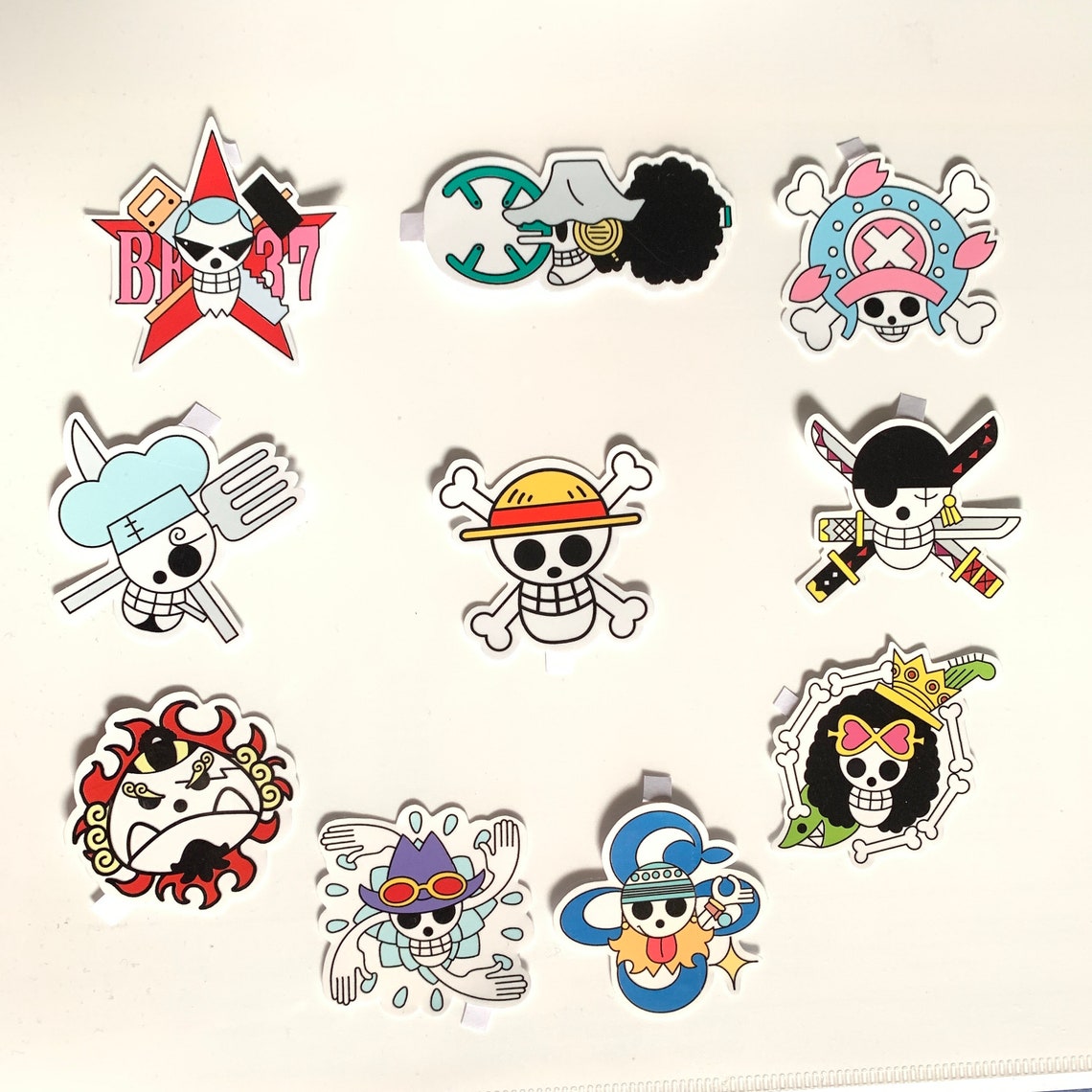 10pcs One Piece Waterproof Stickers / Set Sticker / Anime Etsy