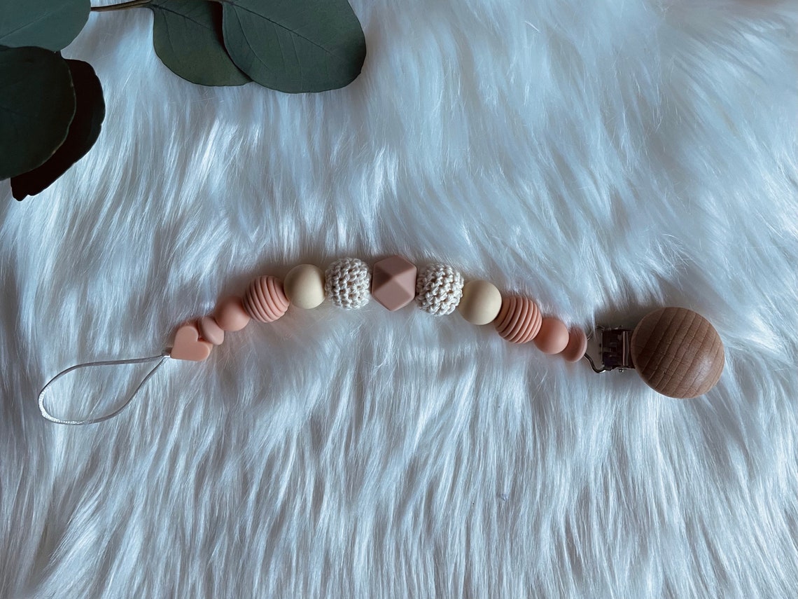 Silicone Binky clip / Baby Teether / Binky Holder / Silicone Etsy