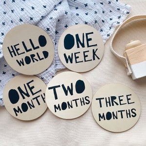 Ensemble de disques Baby Monthly Milestones | | d’accessoires de photographie pour bébé cartes d’étape mensuelles | | de décoration de pépinière Idée cadeau Baby Shower | Souvenirs de bébé