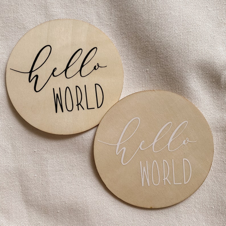 Baby Shower Gift Baby Announcement Monthly Milestone Cards Wood Baby Milestone Discs Newborn Photography Prop New Mom