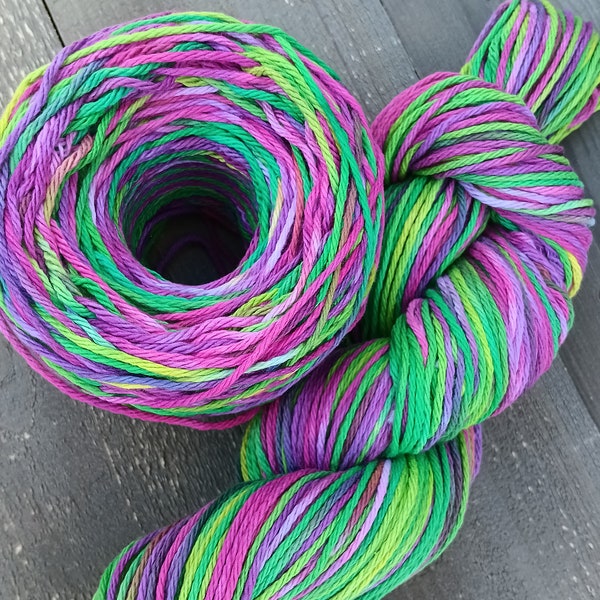 Lucia|100%Cotton| Worsted Hand Dyed Yarn