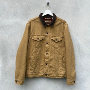 Levi's x justin timberlake lined trucker jacket dijon canvas discount