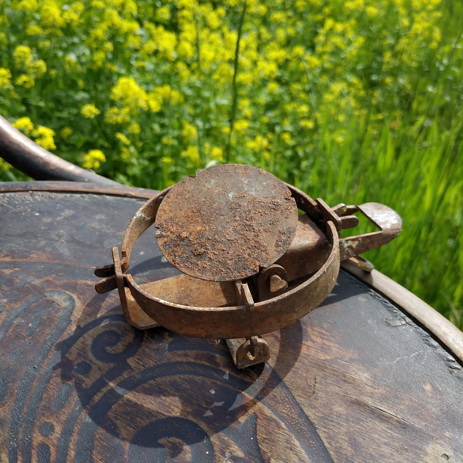 Vintage Rusty Hunting Trap Primitive Small Animal Trap Etsy