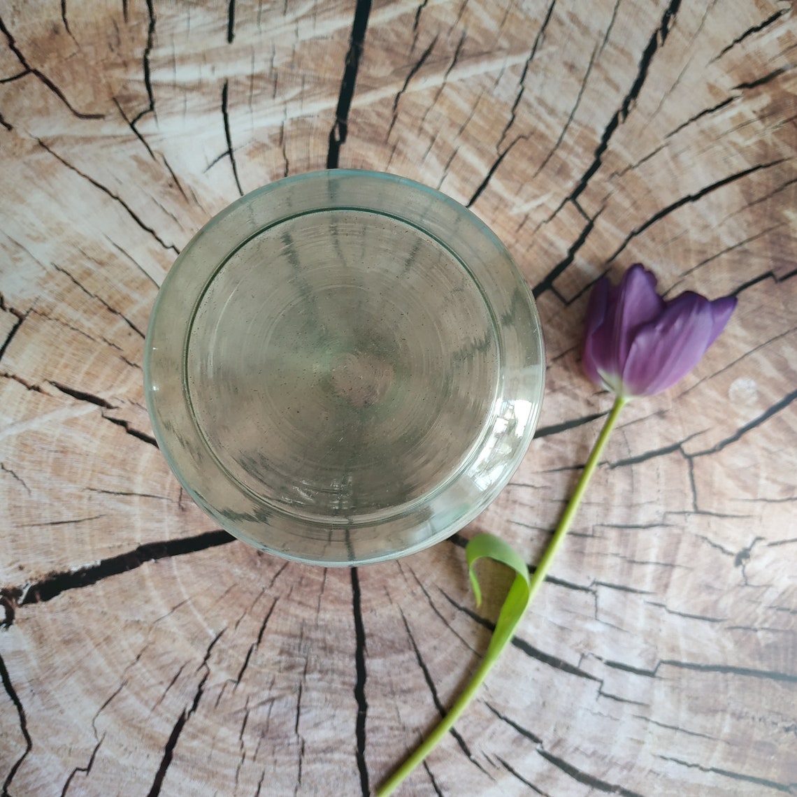 Vintage Laboratory 0.5L Erlenmeyer Flask Glass Floral Vase Etsy