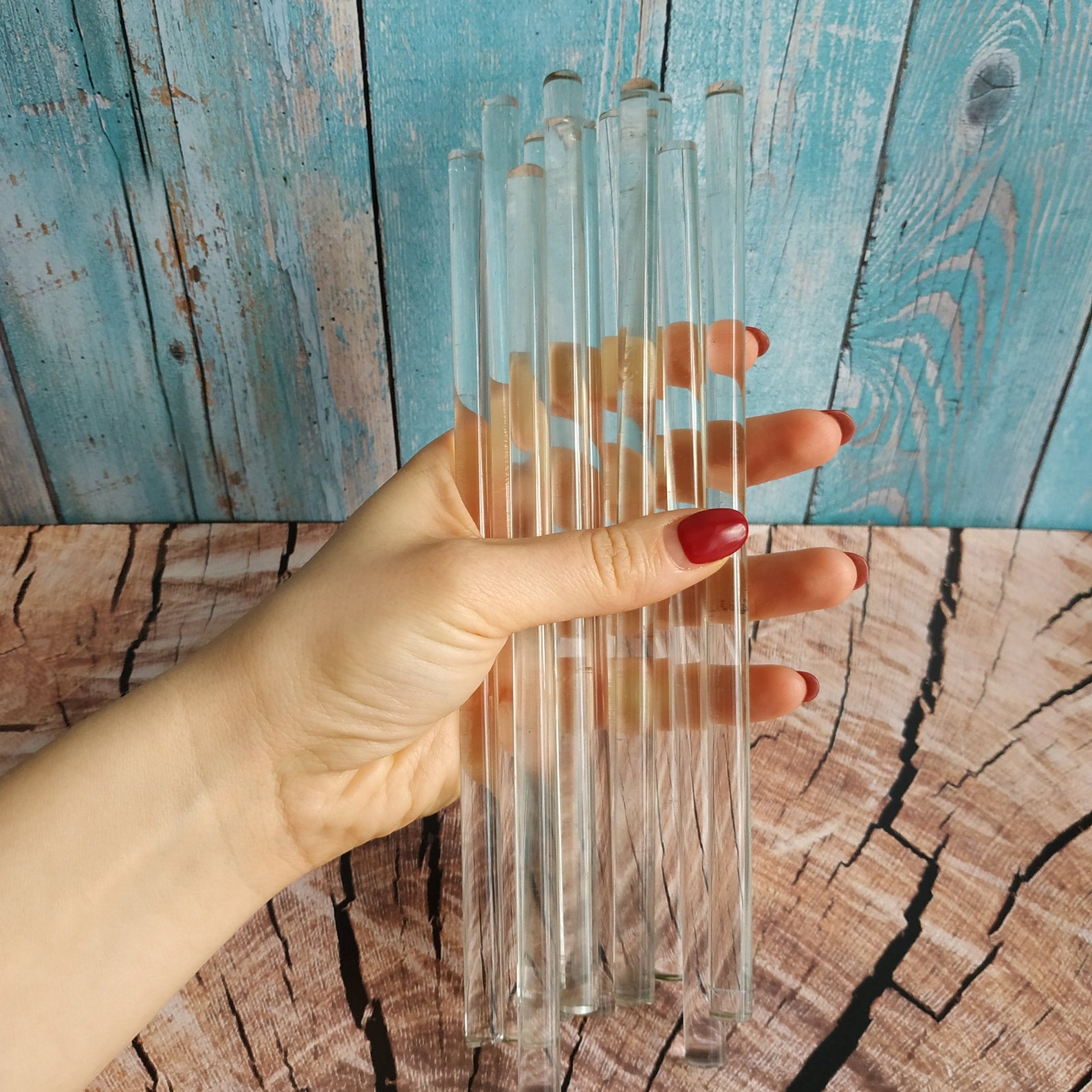 Vintage Set of 11 Stirring Rods Mixing Glass Stick Chemistry Etsy