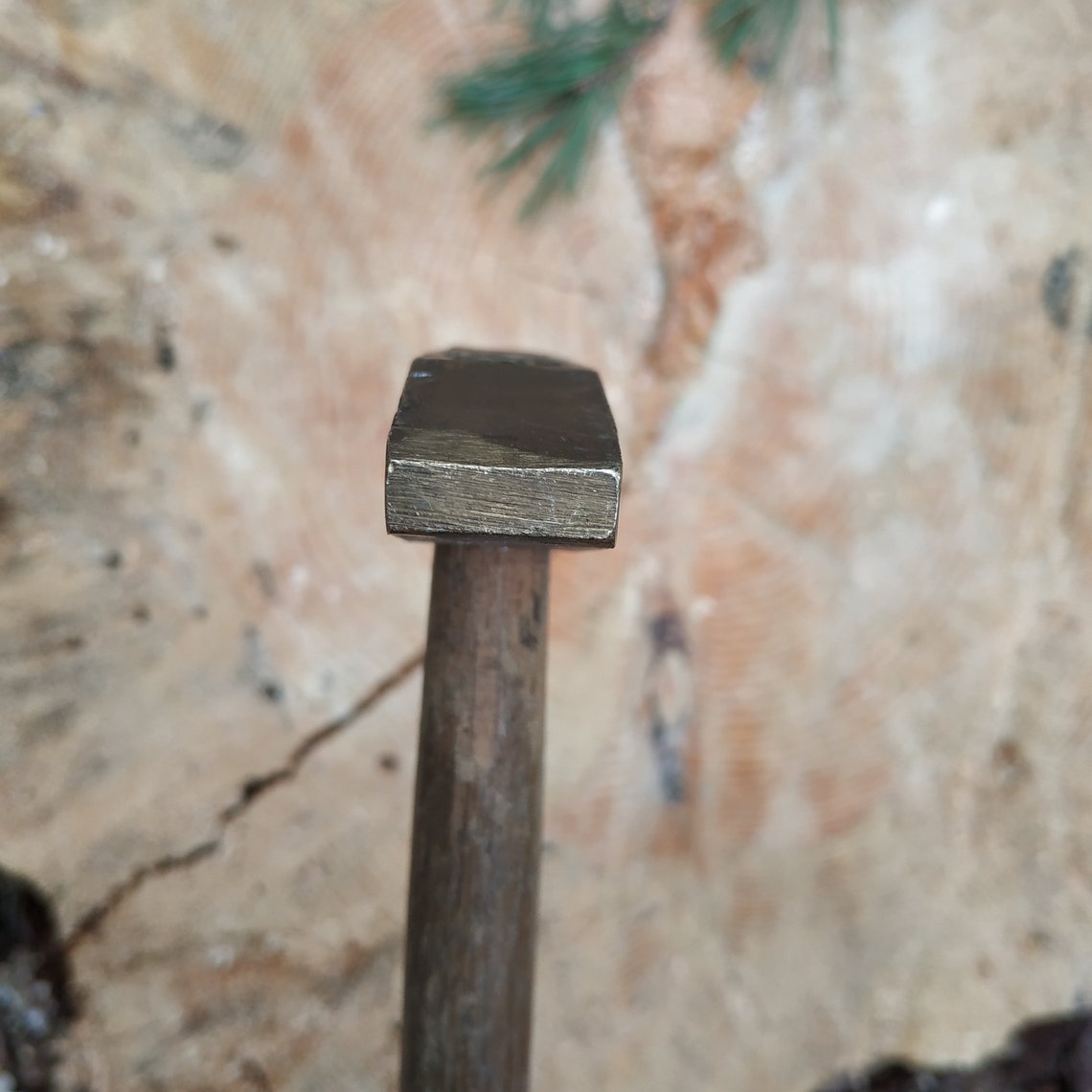 Vintage Brass Hammer Old Soviet Gold Tone Hammer Etsy