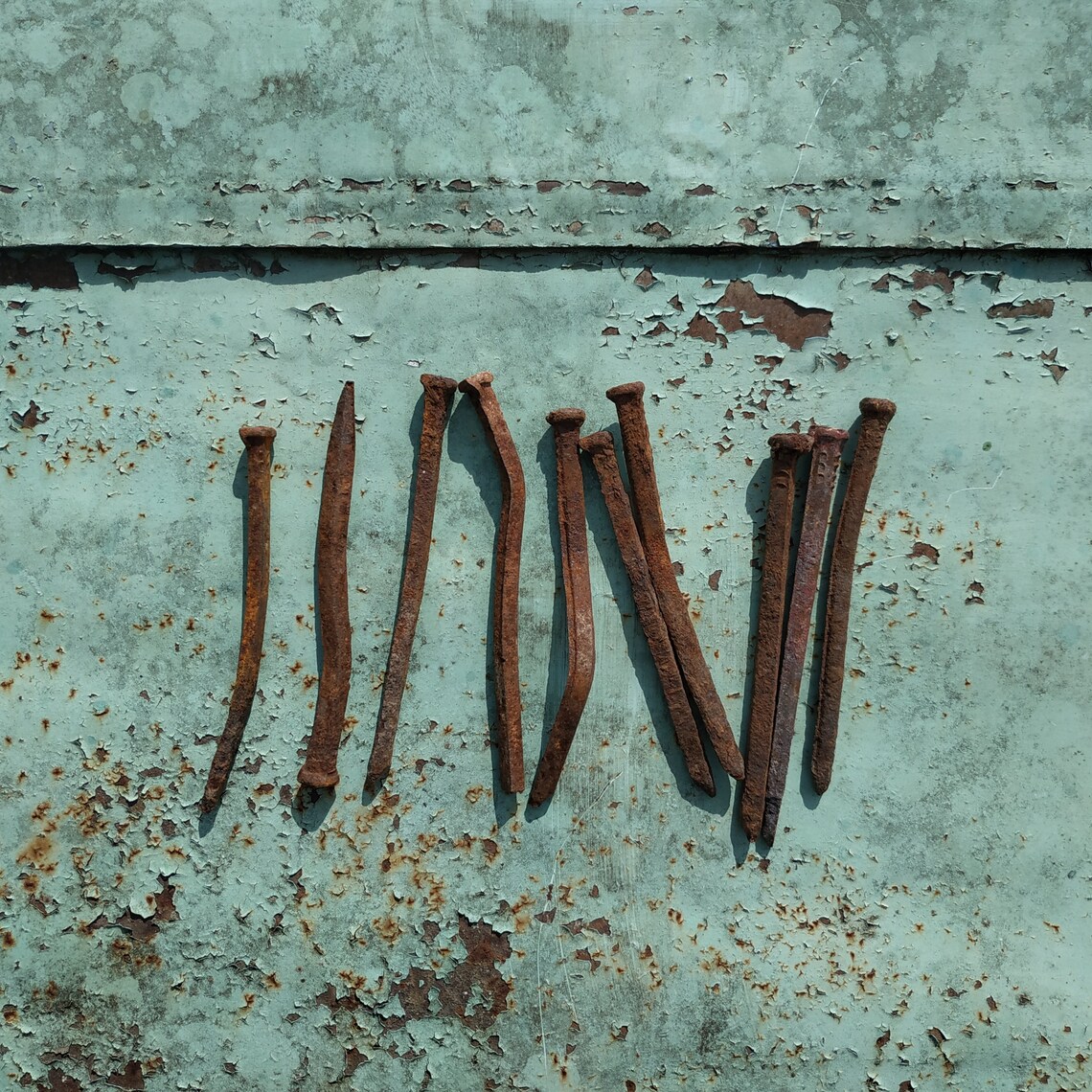 Vintage Rusty Nails Set of 10 Old Quality Nails Etsy
