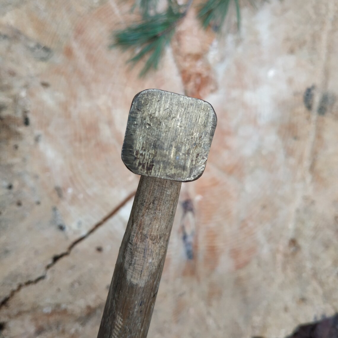 Vintage Brass Hammer Old Soviet Gold Tone Hammer Etsy