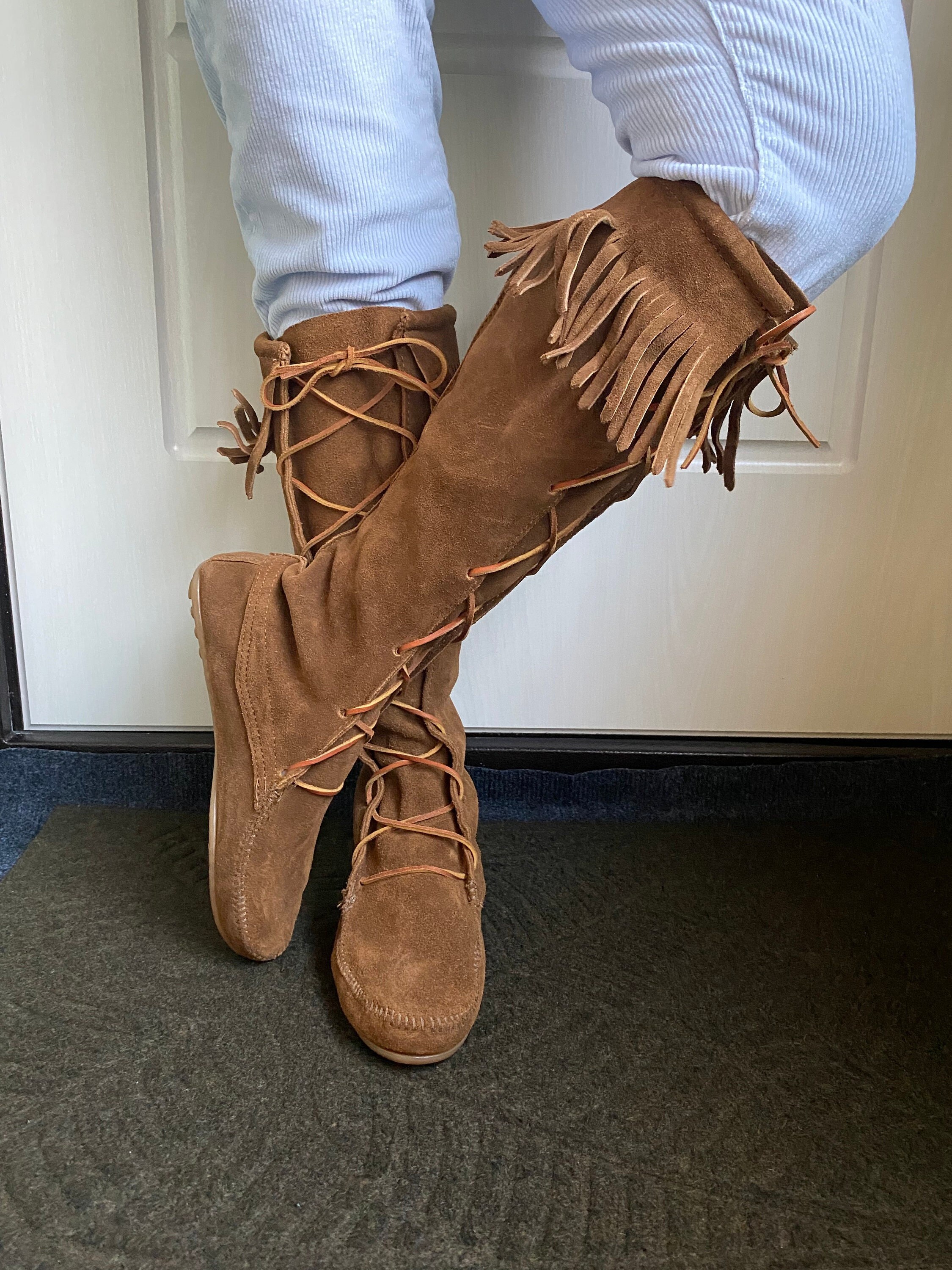 Indian fringe boots - Etsy Nederland