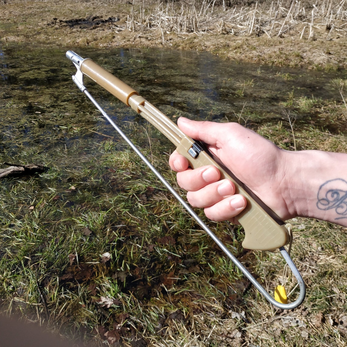 Vintage Fishing Gaff Ice Fishing Old Folding Hook Soviet Etsy