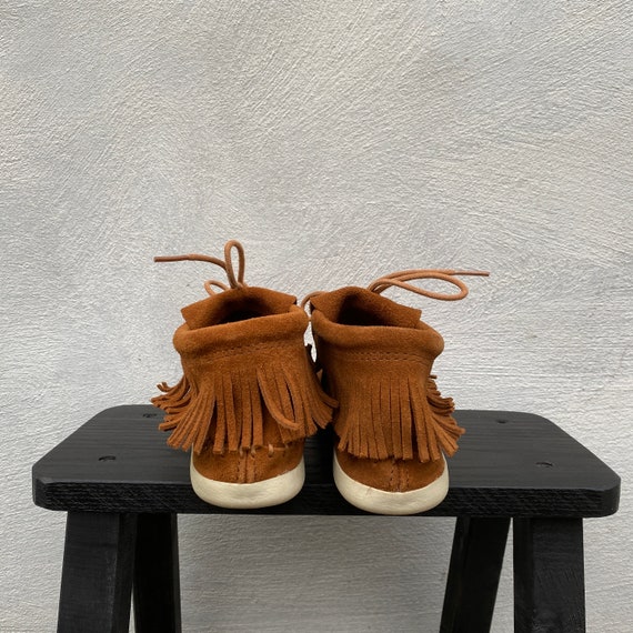 Vintage Minnetonka Bootie Moccasins Keds US 7/EU … - image 5