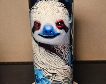 Sloth tumbler, skinny Tumbler, Sloth gifts, sloth lover
